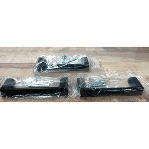 Matte Black Cabinet Pull Handles With Screws Vero 5097626 3.5''